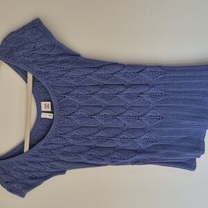 Knit periwinkle sweater